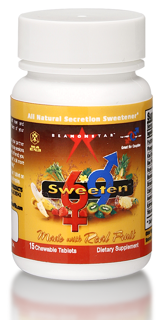 Sweeten69 Sweeten Secretion 15 Tablet Bottle Display of 12 - 1/2 CASE of 36